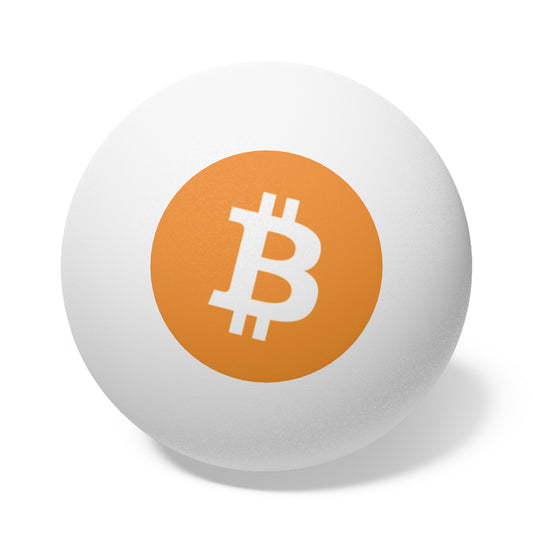 Bitcoin Ping Pong Balls - 6 Pack, Party Games, Cryptocurrency Theme, Gift for Gamers, Fun Decorations, Sports Accessories