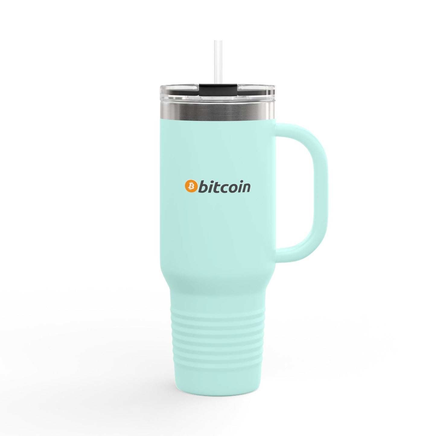Bitcoin Insulated Travel Mug - 40oz Coffee Cup, Reusable Tumbler for Coffee Lovers, Great for Camping, Office, or Daily Use