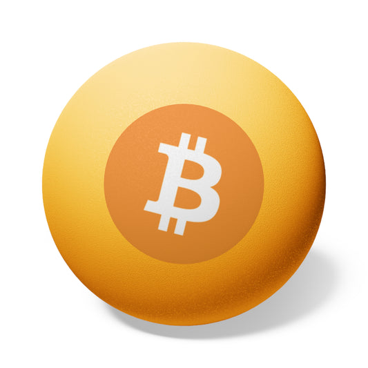 Bitcoin Ping Pong Balls - 6 Pack, Party Games, Cryptocurrency Theme, Gift for Gamers, Fun Decorations, Sports Accessories
