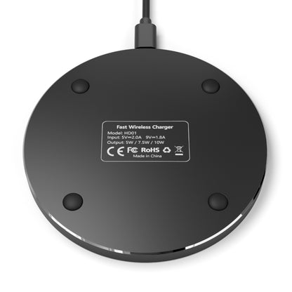 Bitcoin Wireless Charger, Cryptocurrency Charging Pad, Fast Qi Charger for Tech Enthusiasts, Desk Decor, Gift for Him