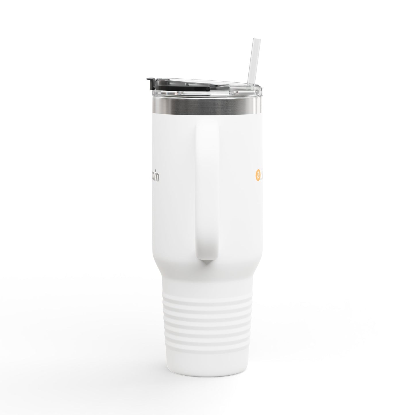 Bitcoin Insulated Travel Mug - 40oz Coffee Cup, Reusable Tumbler for Coffee Lovers, Great for Camping, Office, or Daily Use