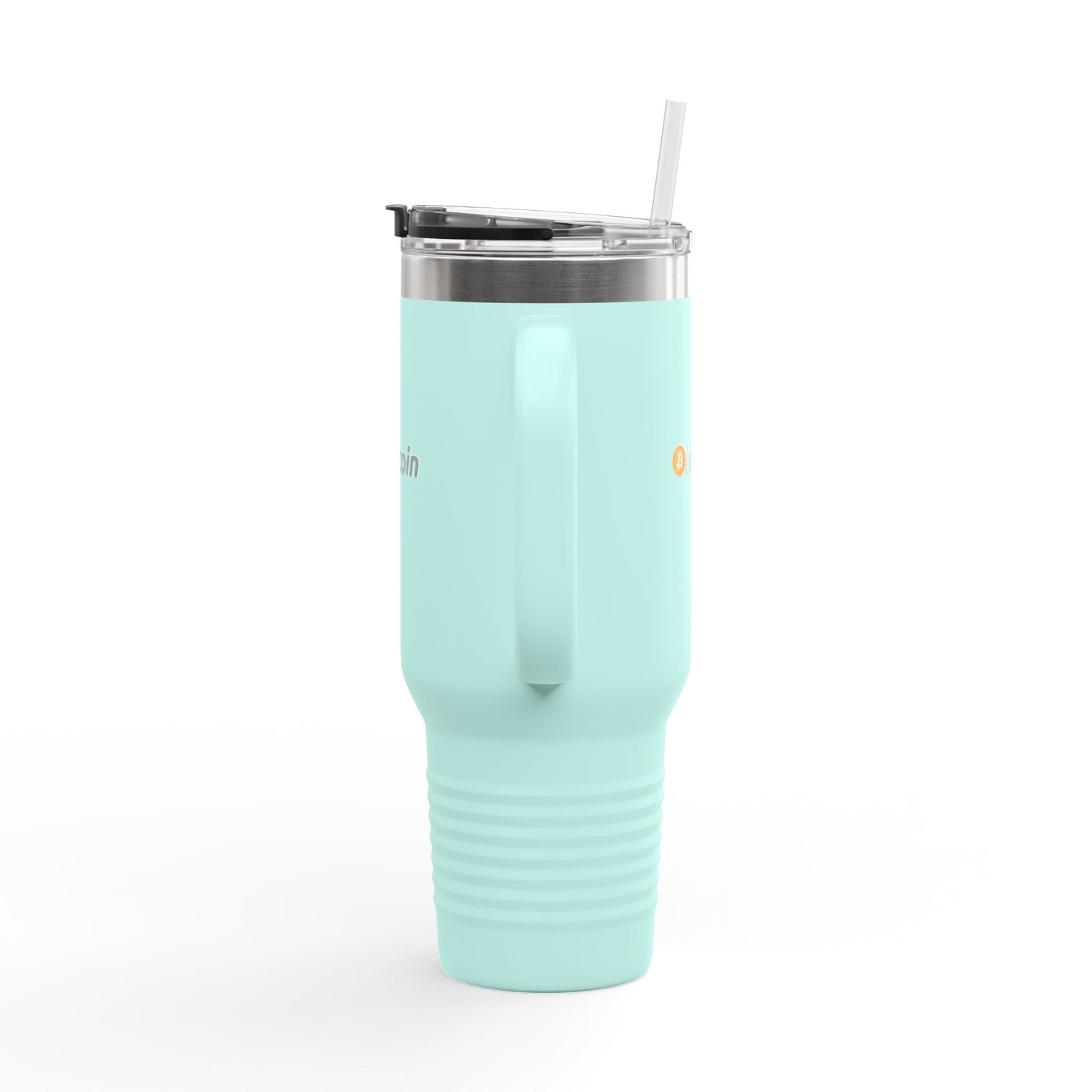 Bitcoin Insulated Travel Mug - 40oz Coffee Cup, Reusable Tumbler for Coffee Lovers, Great for Camping, Office, or Daily Use