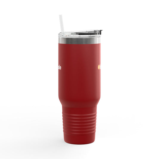 Bitcoin Insulated Travel Mug - 40oz Coffee Cup, Reusable Tumbler for Coffee Lovers, Great for Camping, Office, or Daily Use
