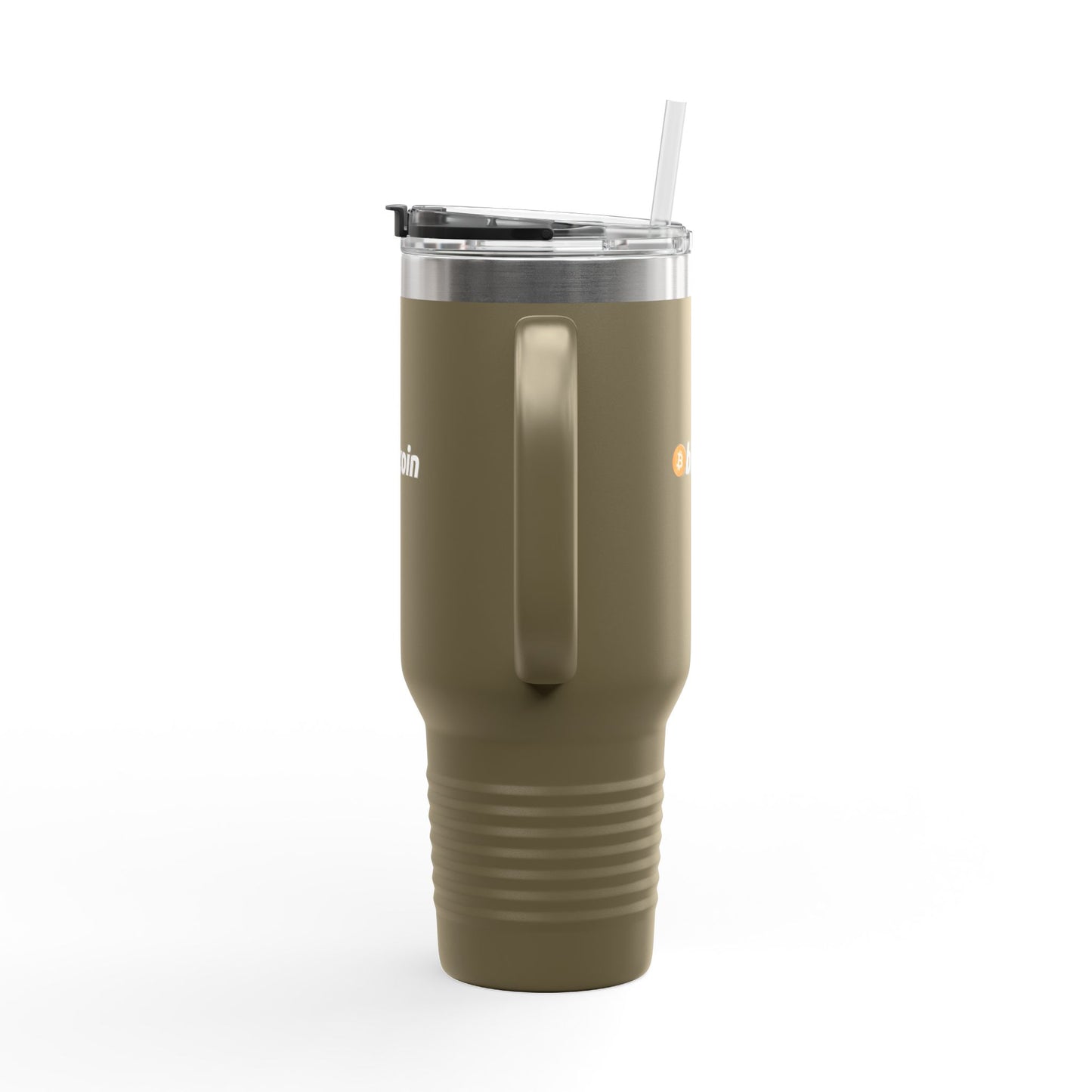 Bitcoin Insulated Travel Mug - 40oz Coffee Cup, Reusable Tumbler for Coffee Lovers, Great for Camping, Office, or Daily Use