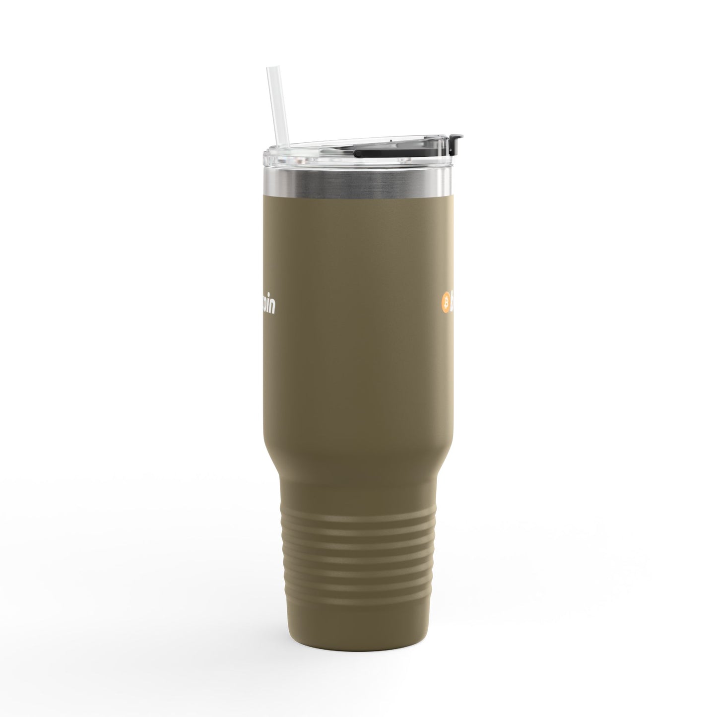 Bitcoin Insulated Travel Mug - 40oz Coffee Cup, Reusable Tumbler for Coffee Lovers, Great for Camping, Office, or Daily Use