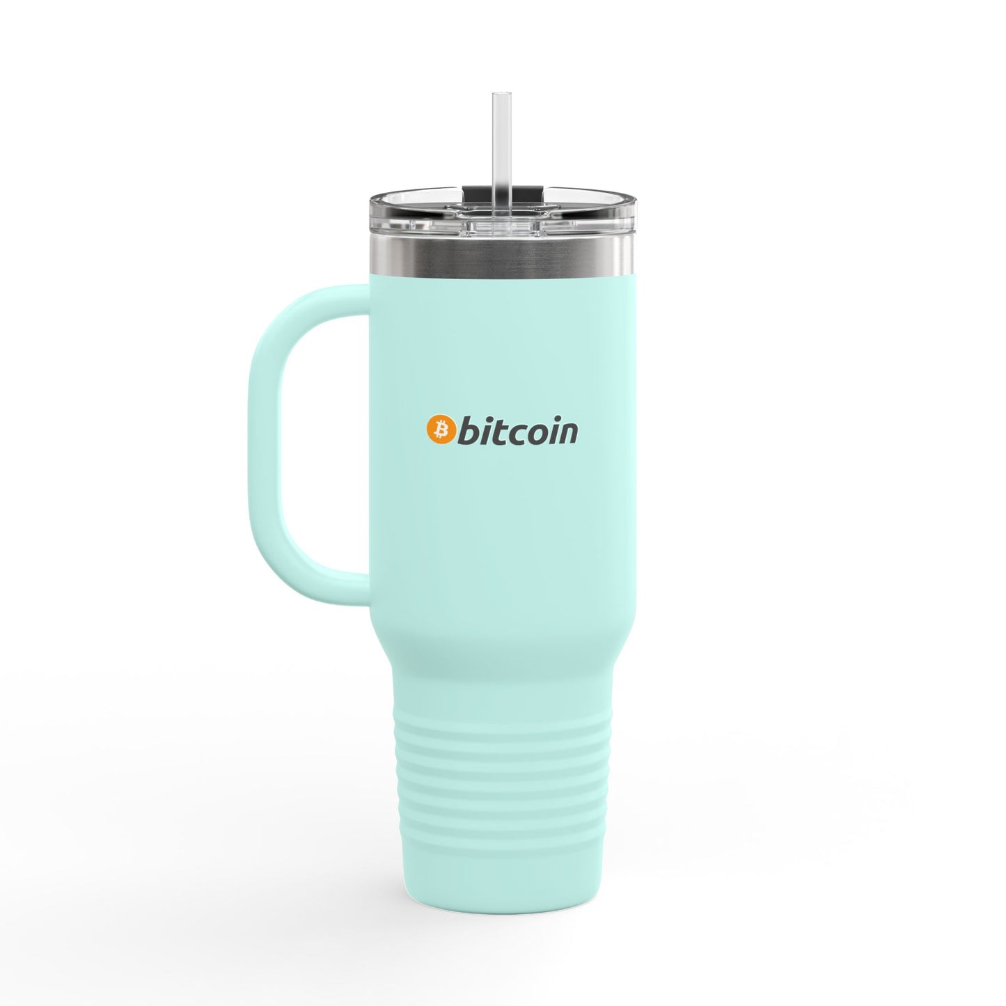 Bitcoin Insulated Travel Mug - 40oz Coffee Cup, Reusable Tumbler for Coffee Lovers, Great for Camping, Office, or Daily Use