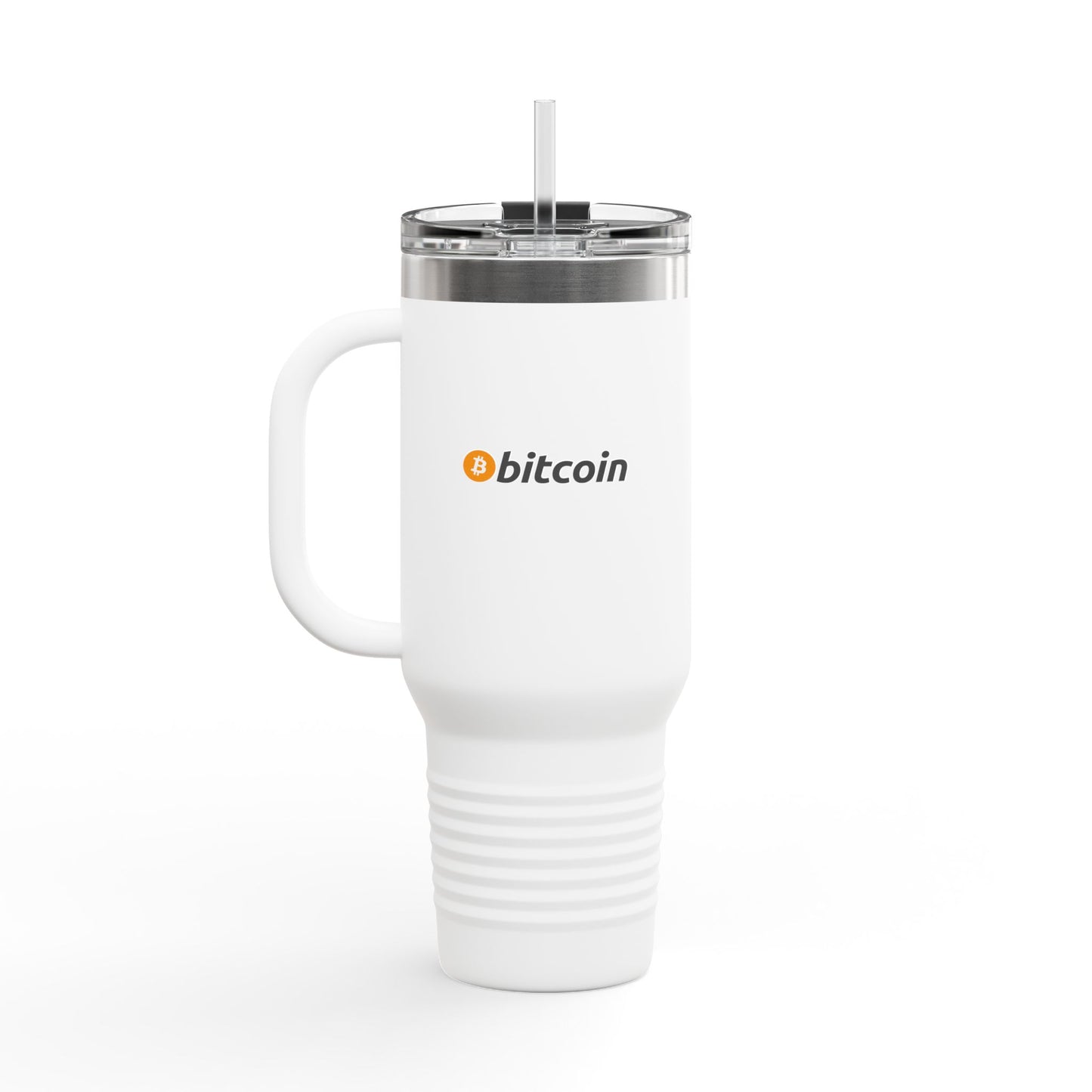 Bitcoin Insulated Travel Mug - 40oz Coffee Cup, Reusable Tumbler for Coffee Lovers, Great for Camping, Office, or Daily Use