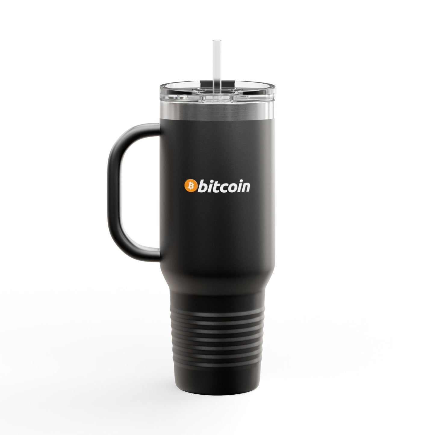 Bitcoin Insulated Travel Mug - 40oz Coffee Cup, Reusable Tumbler for Coffee Lovers, Great for Camping, Office, or Daily Use