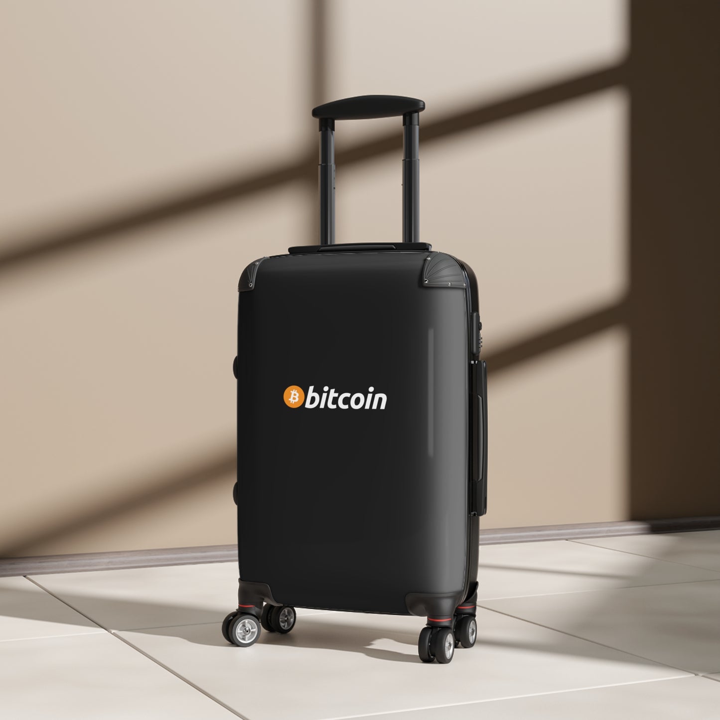 Bitcoin Travel Suitcase - Stylish Luggage for Crypto Enthusiasts, Lightweight Carry-On, Perfect for Vacations, Gifts, and Business Travel