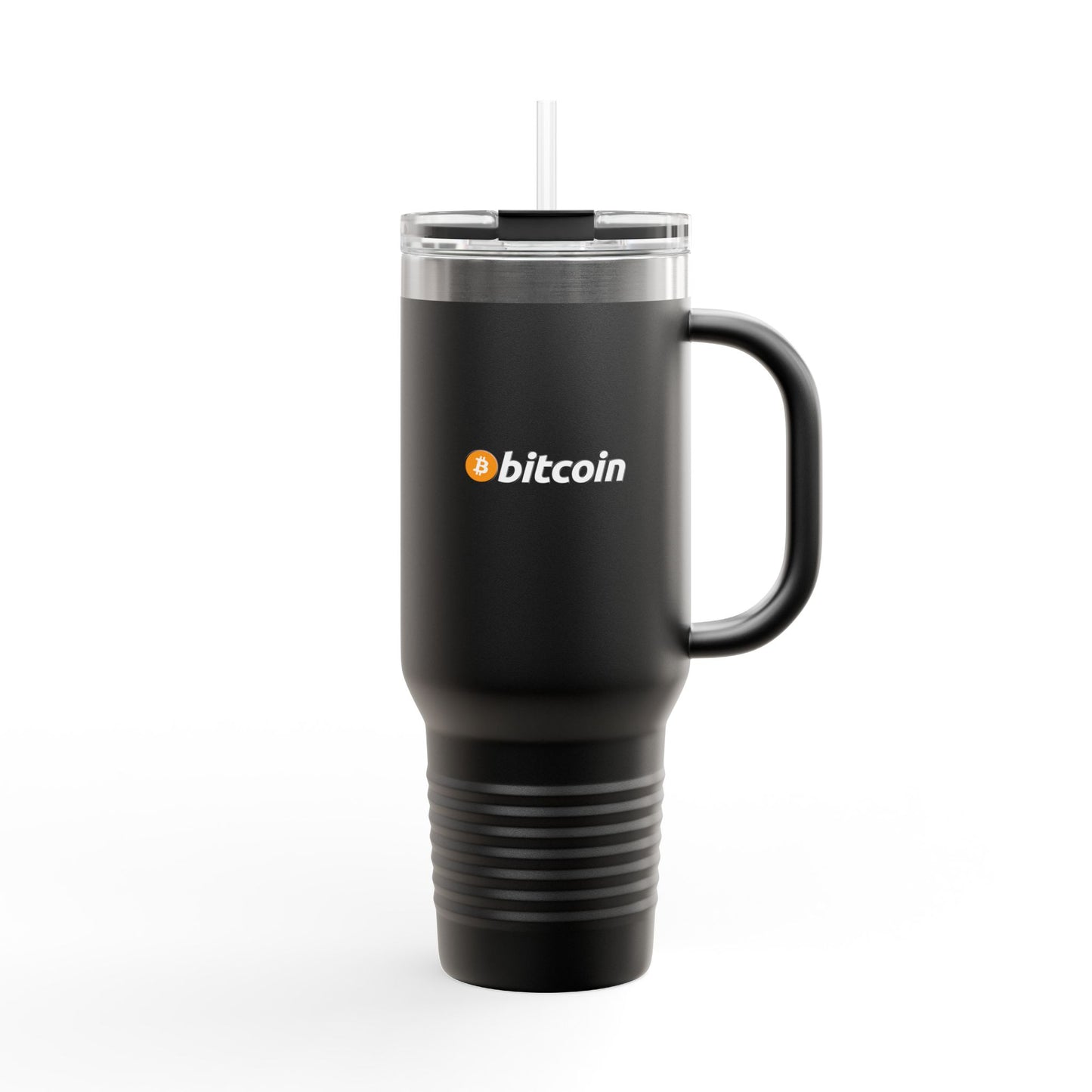 Bitcoin Insulated Travel Mug - 40oz Coffee Cup, Reusable Tumbler for Coffee Lovers, Great for Camping, Office, or Daily Use