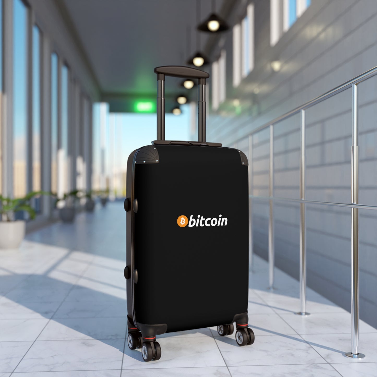 Bitcoin Travel Suitcase - Stylish Luggage for Crypto Enthusiasts, Lightweight Carry-On, Perfect for Vacations, Gifts, and Business Travel