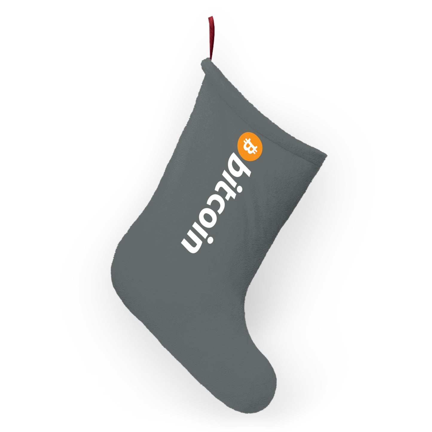 Bitcoin Christmas Stocking | Holiday Decor, Unique Gift, Cryptocurrency Lover's Stocking, Modern Yuletide Decoration, Bitcoin Fan Gift