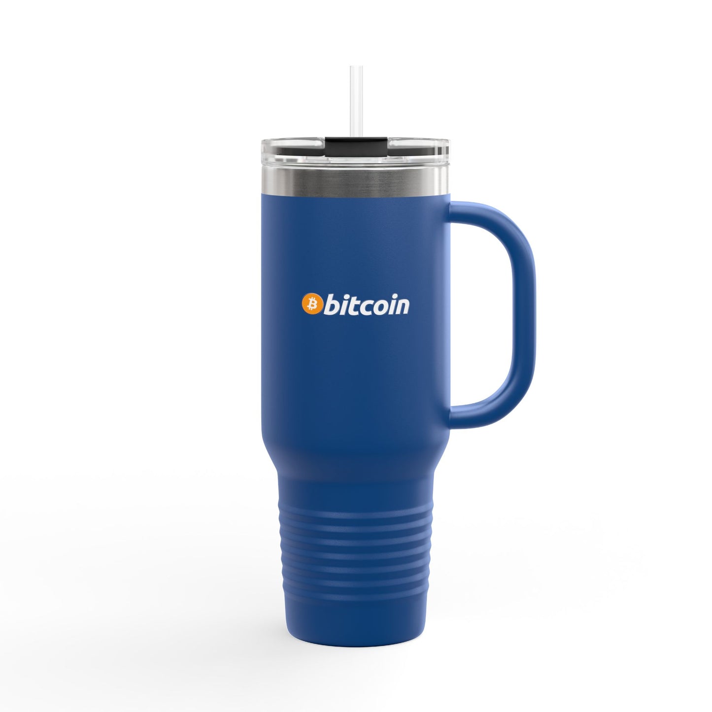 Bitcoin Insulated Travel Mug - 40oz Coffee Cup, Reusable Tumbler for Coffee Lovers, Great for Camping, Office, or Daily Use