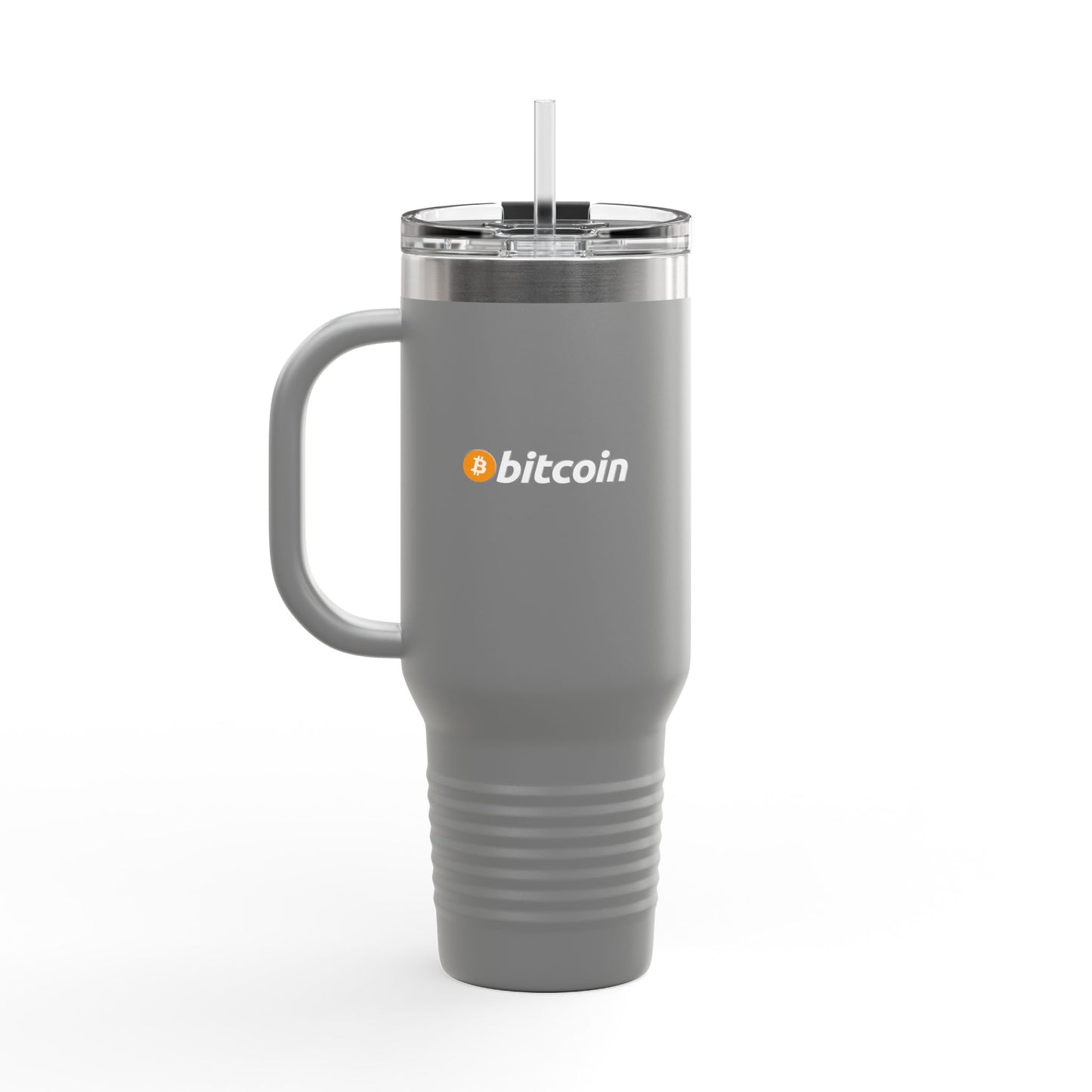 Bitcoin Insulated Travel Mug - 40oz Coffee Cup, Reusable Tumbler for Coffee Lovers, Great for Camping, Office, or Daily Use