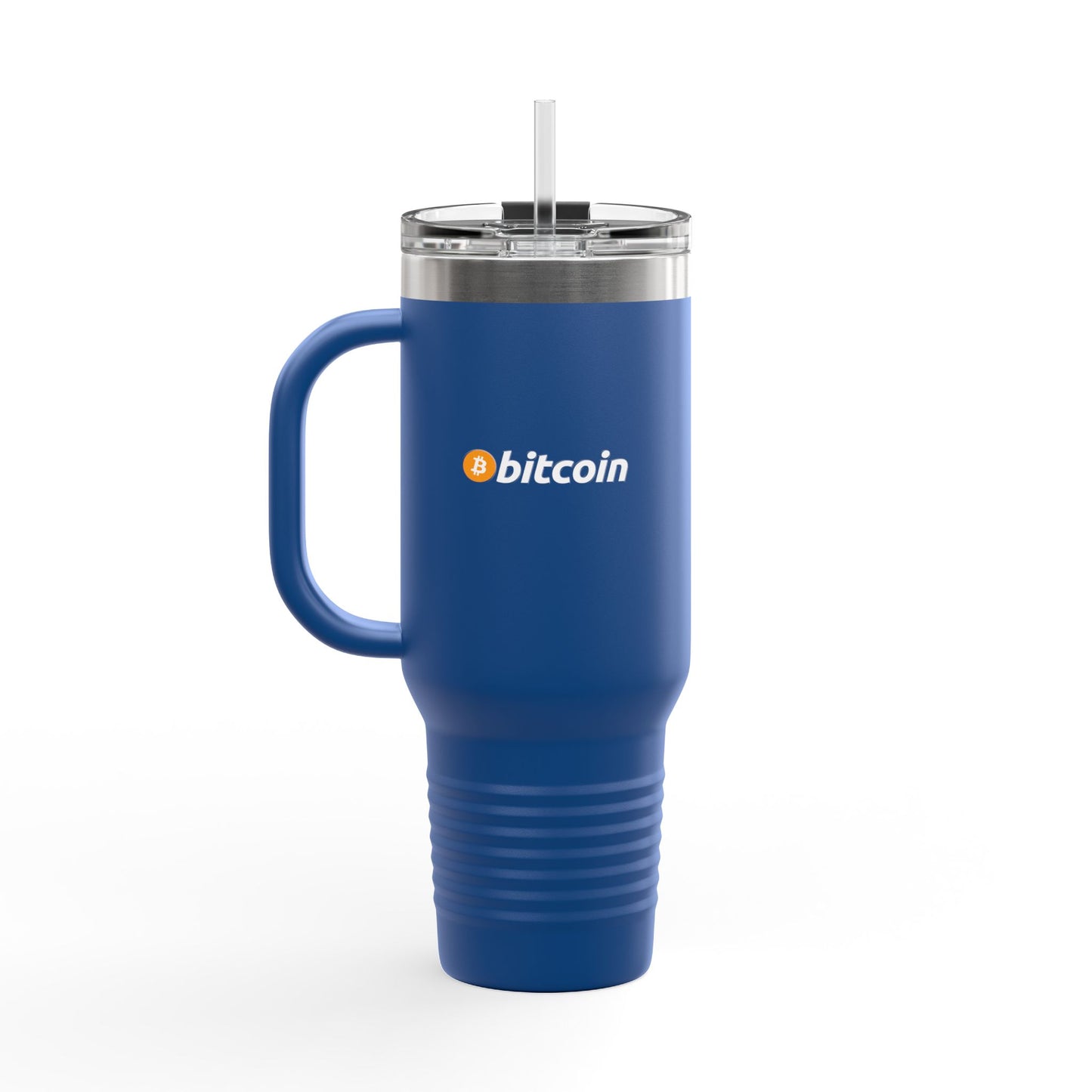 Bitcoin Insulated Travel Mug - 40oz Coffee Cup, Reusable Tumbler for Coffee Lovers, Great for Camping, Office, or Daily Use
