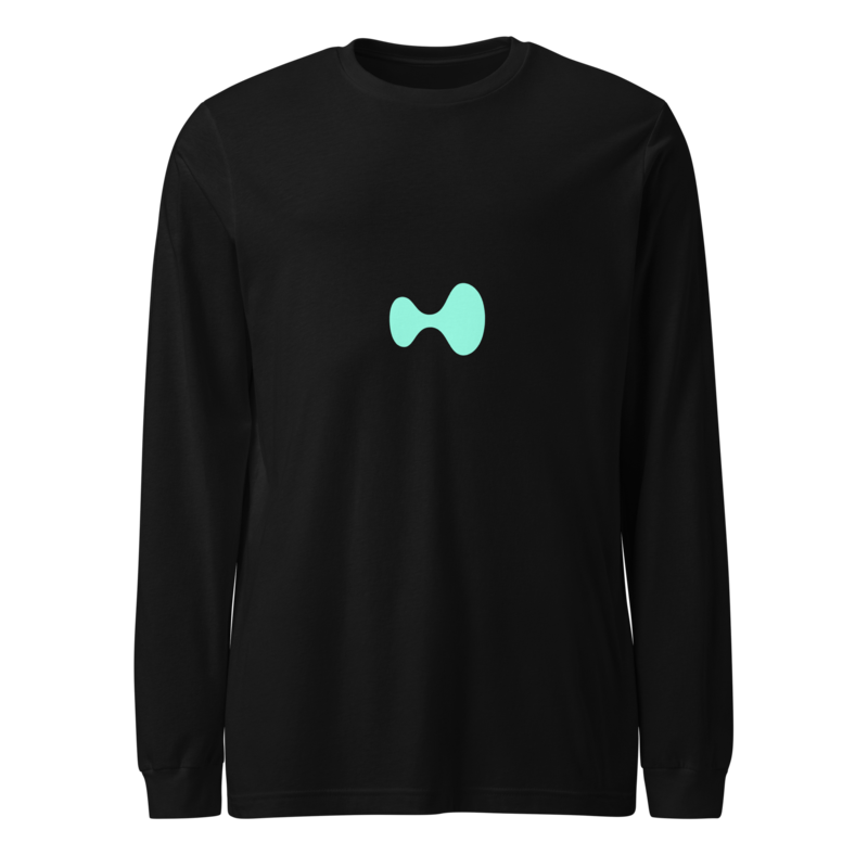 Hyperliquid Icon Long-sleeve Tee — Black
